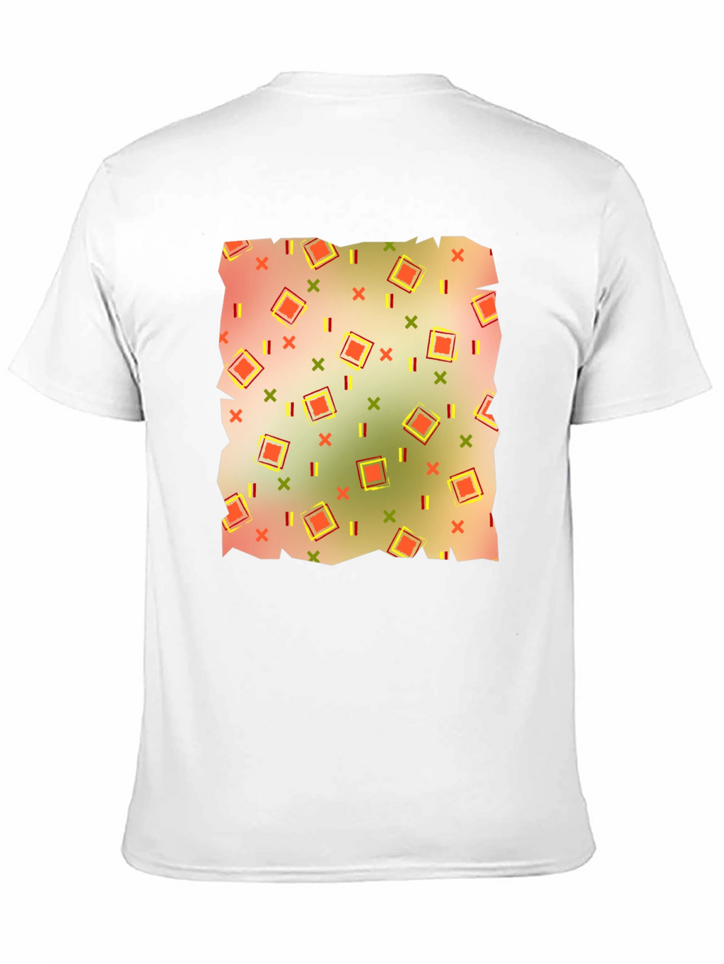 Retro Patterned Mens T-Shirt