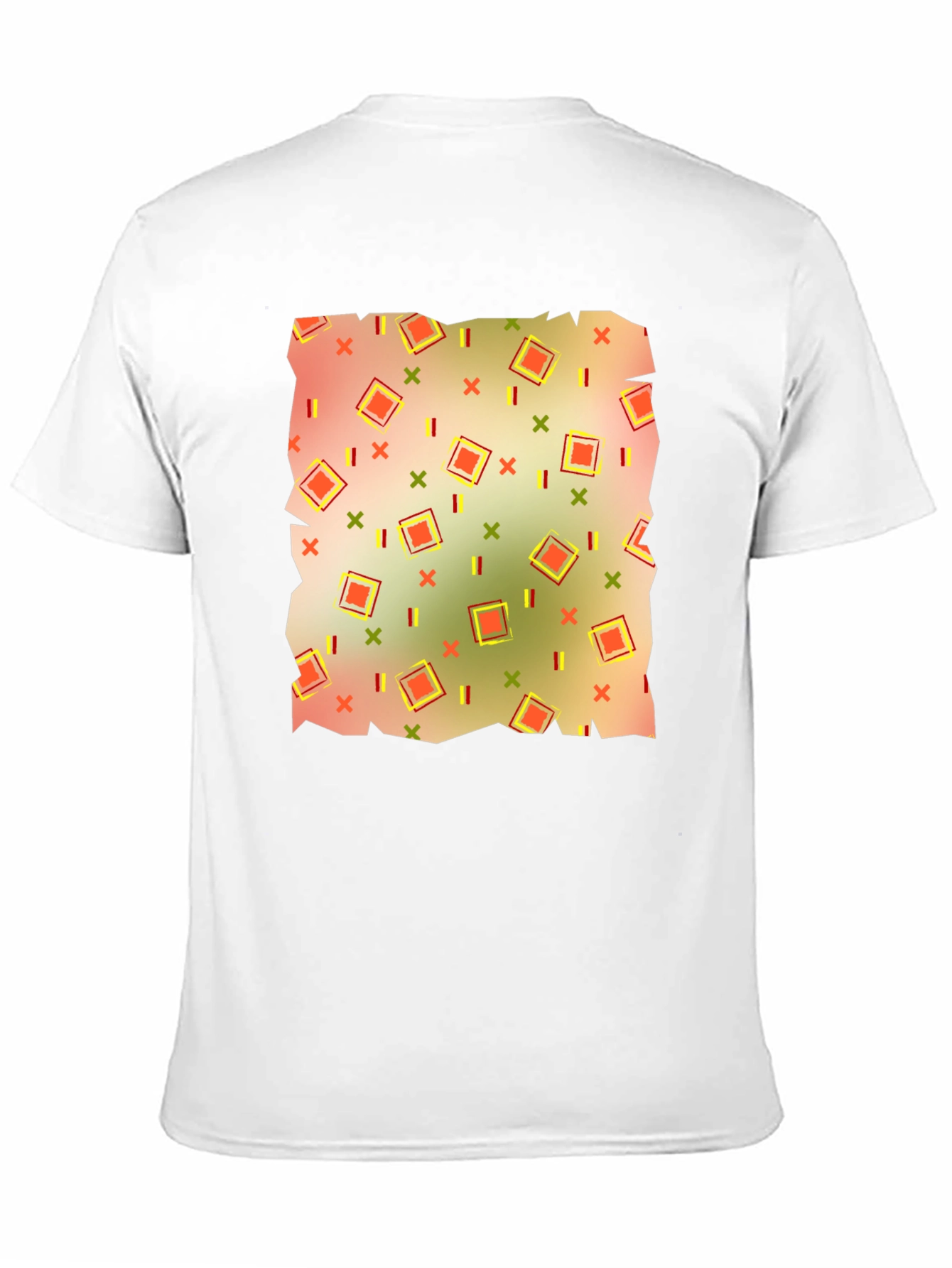 Retro Patterned Mens T-Shirt