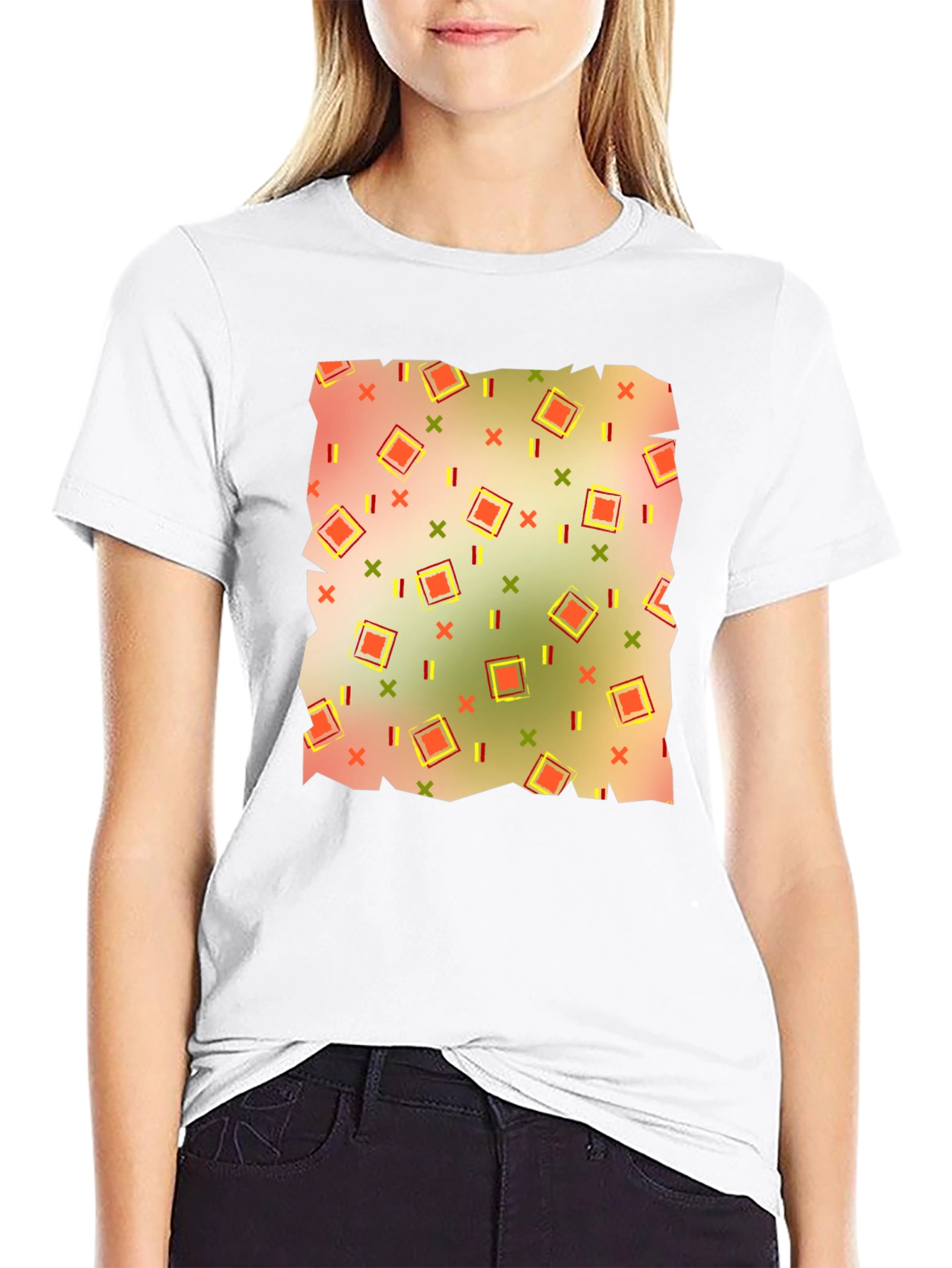Retro Patterned Mens T-Shirt