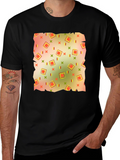 Retro Patterned Mens T-Shirt