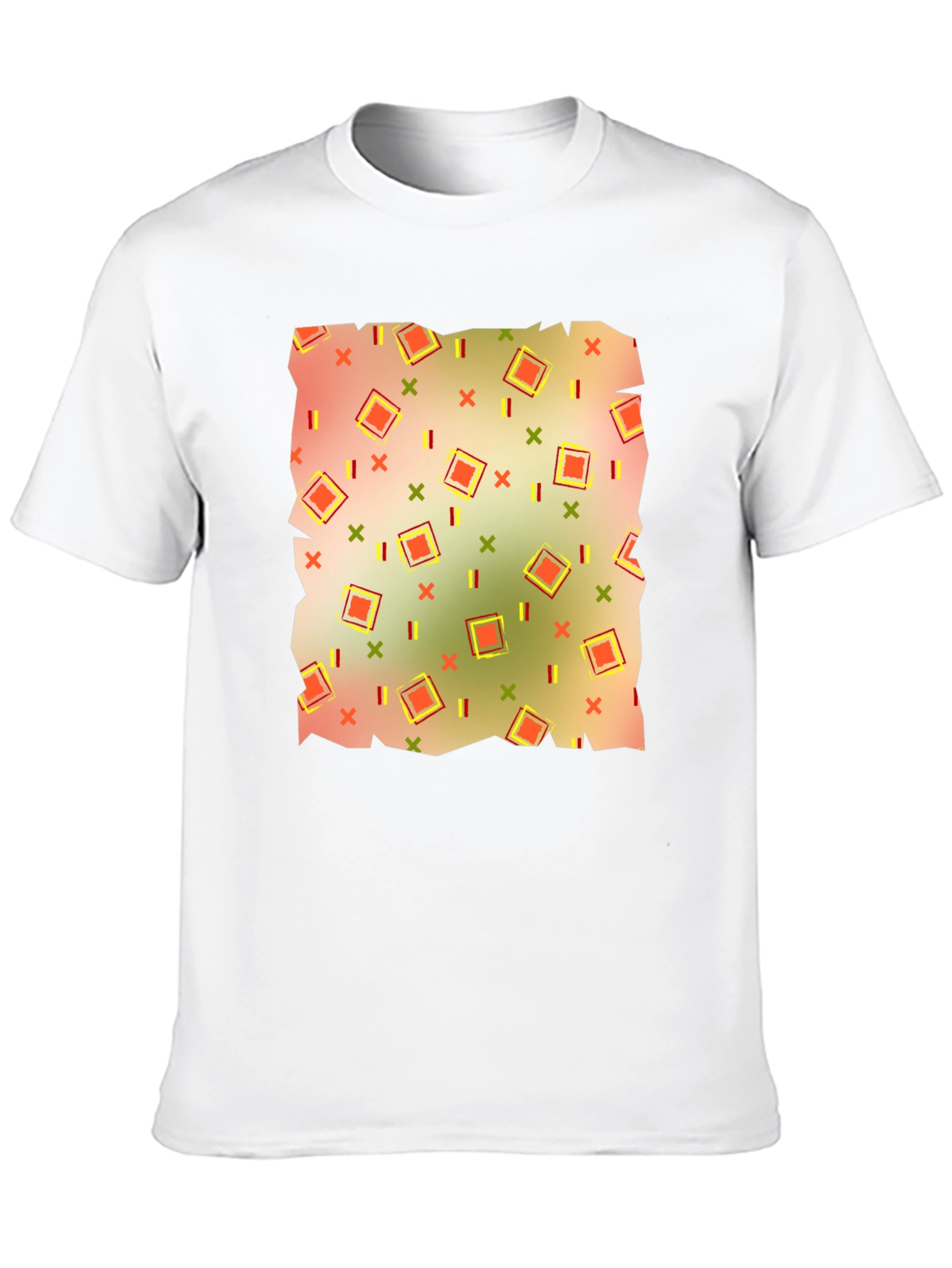 Retro Patterned Mens T-Shirt