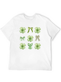 St. Patricks Day Clover and Bow T-Shirt