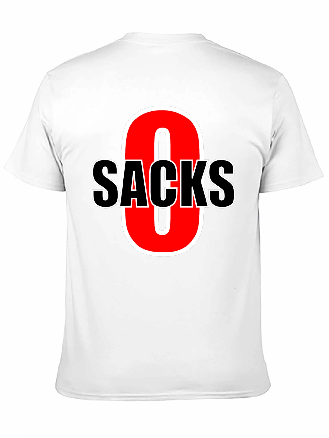 Funny Zero Sacks Football T-Shirt