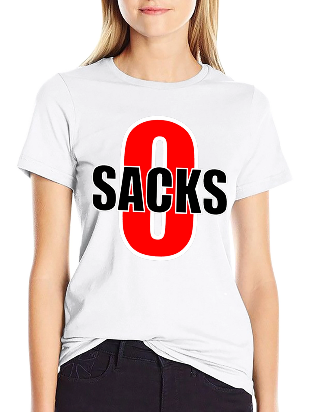 Funny Zero Sacks Football T-Shirt