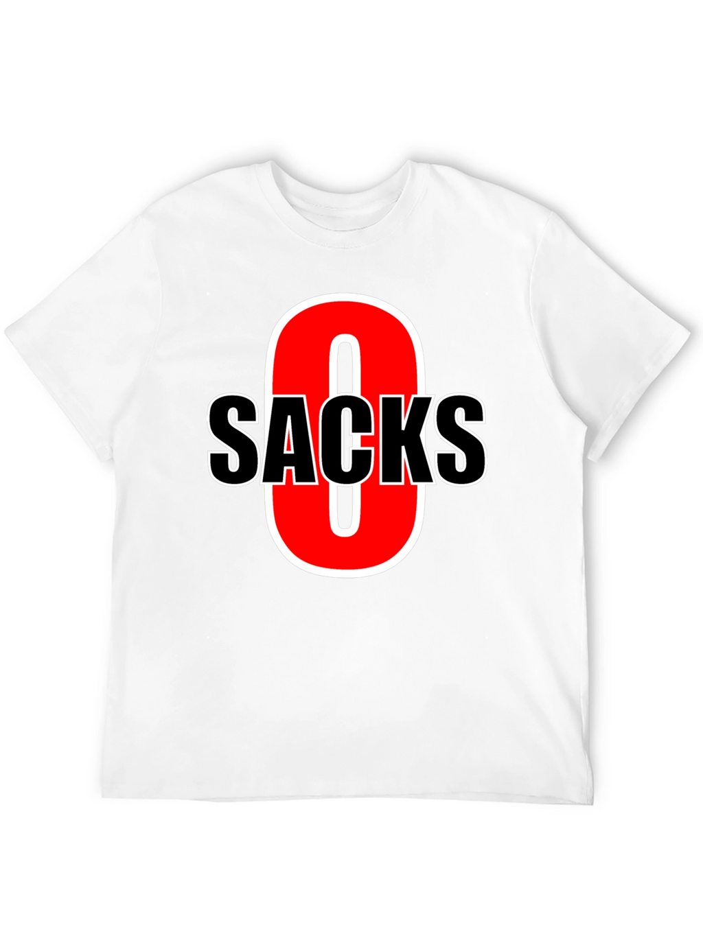 Funny Zero Sacks Football T-Shirt