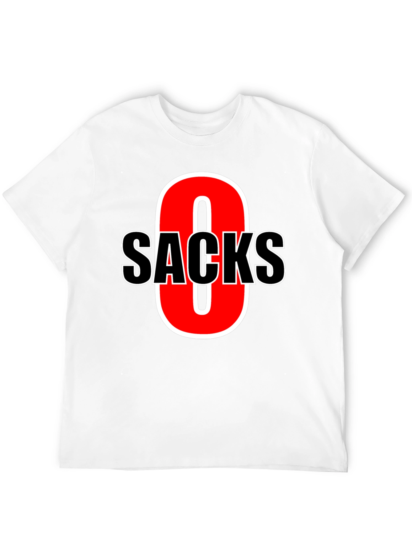 Funny Zero Sacks Football T-Shirt