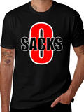Funny Zero Sacks Football T-Shirt