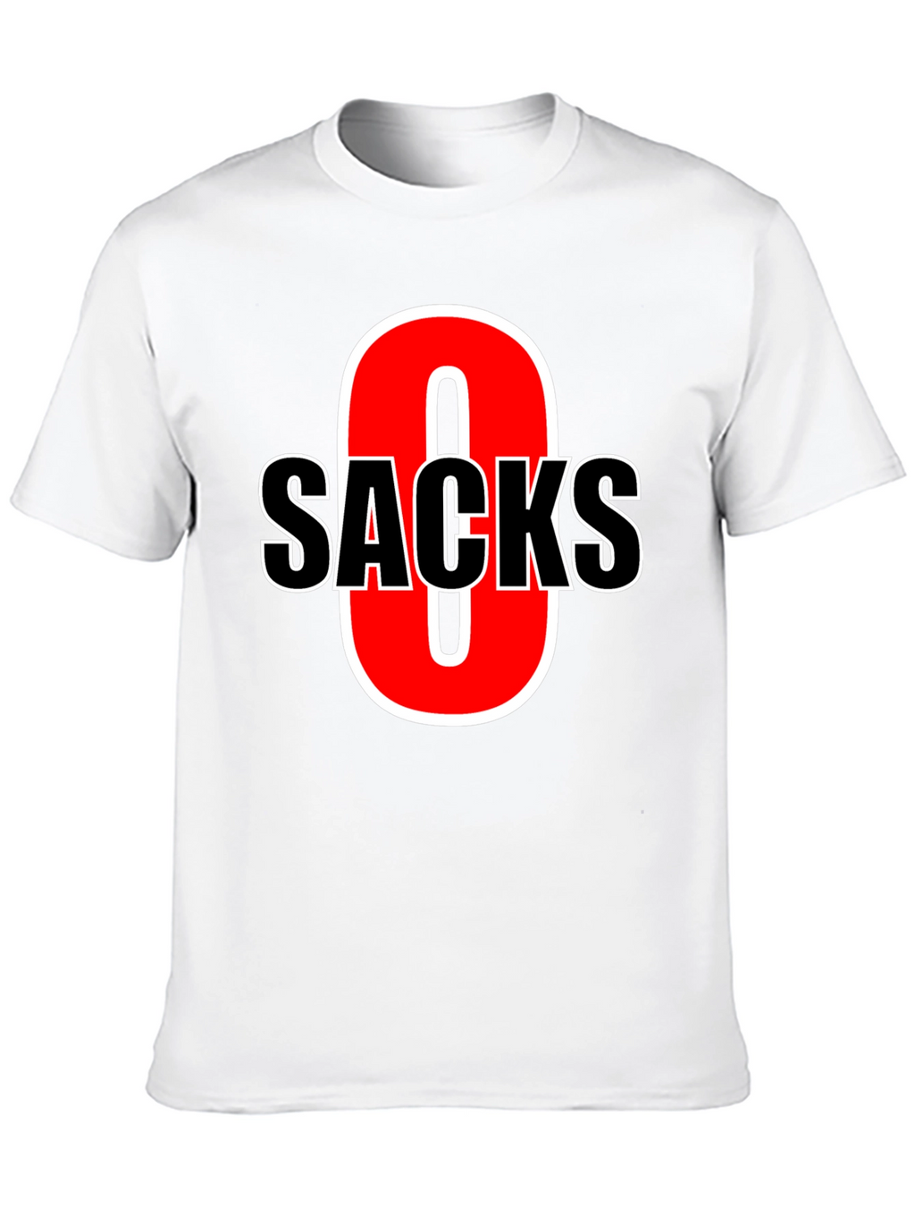 Funny Zero Sacks Football T-Shirt