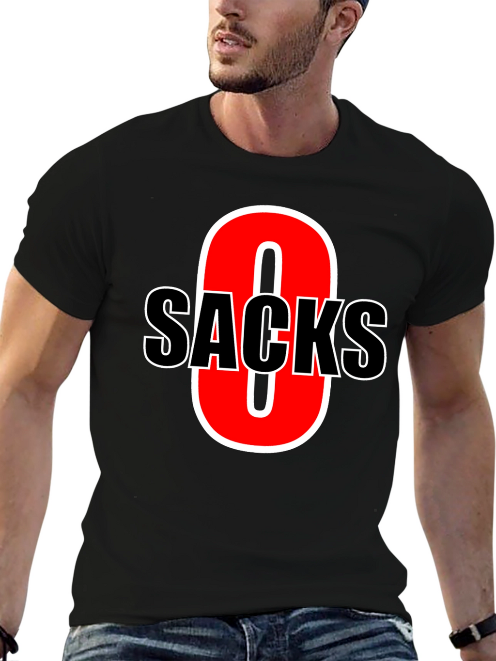 Funny Zero Sacks Football T-Shirt