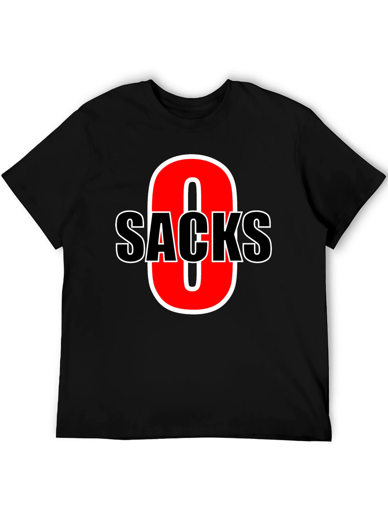 Funny Zero Sacks Football T-Shirt