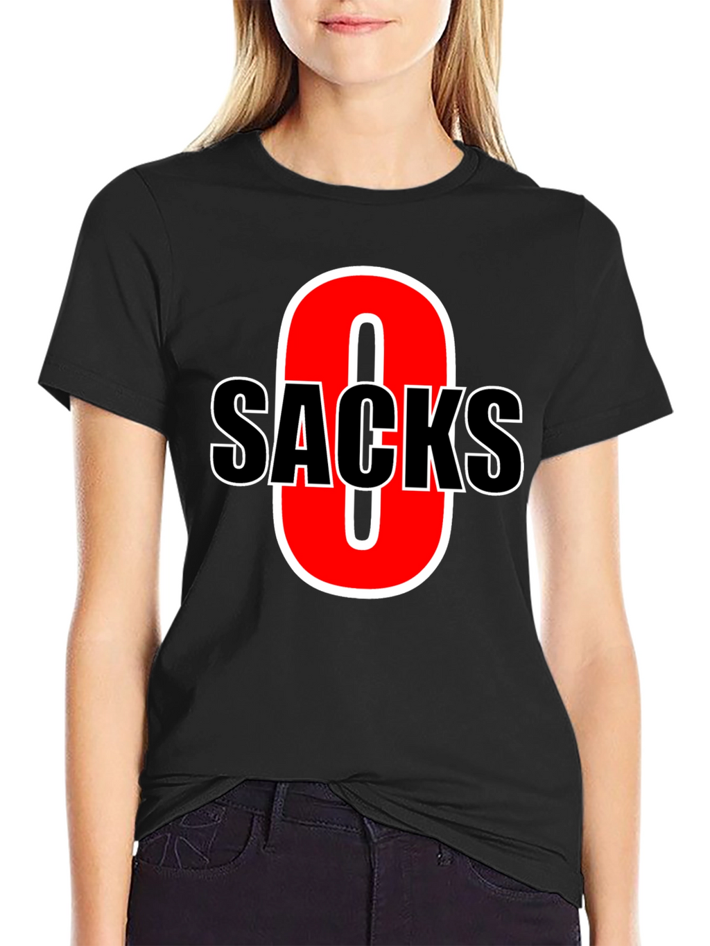 Funny Zero Sacks Football T-Shirt