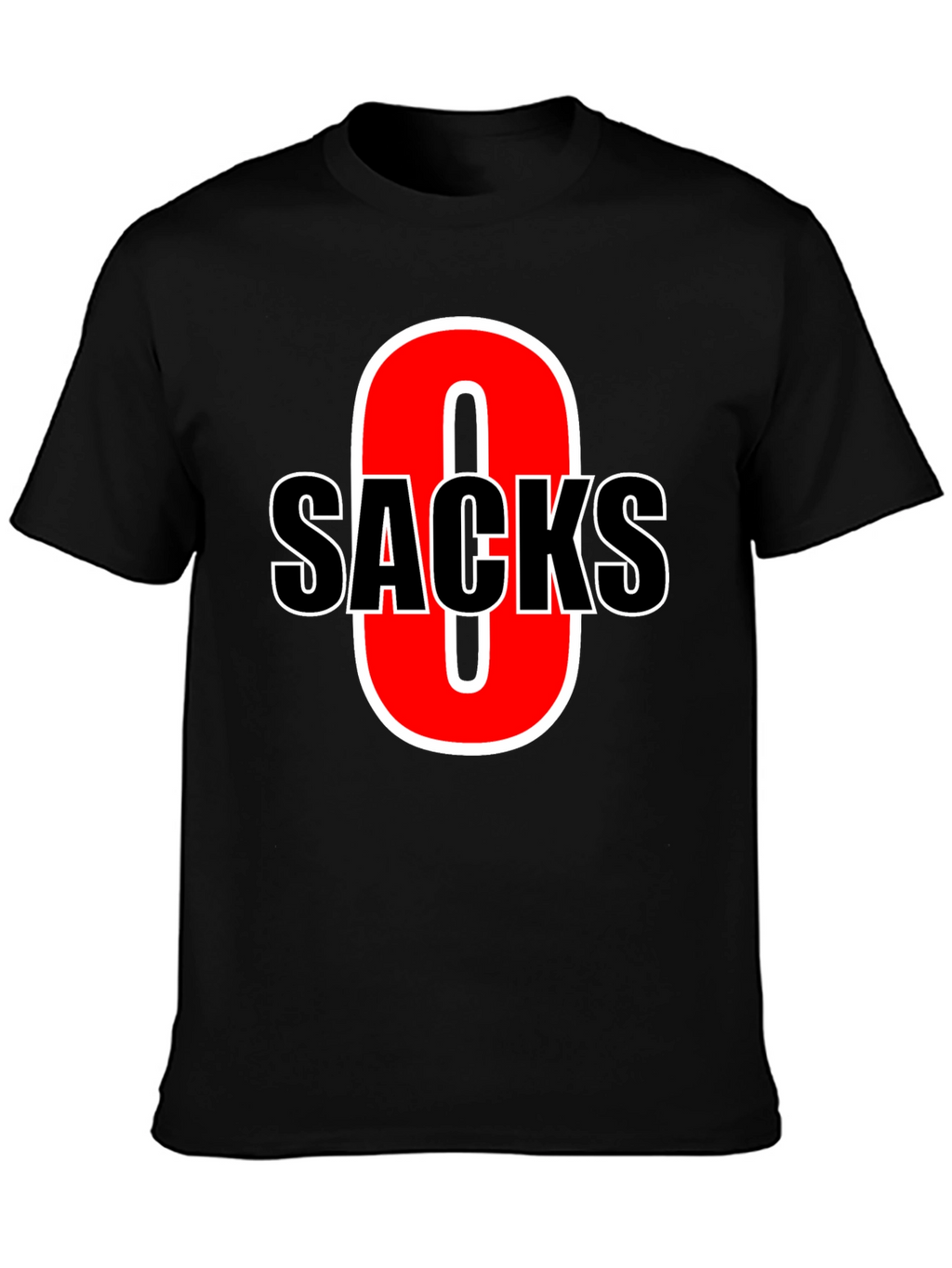 Funny Zero Sacks Football T-Shirt