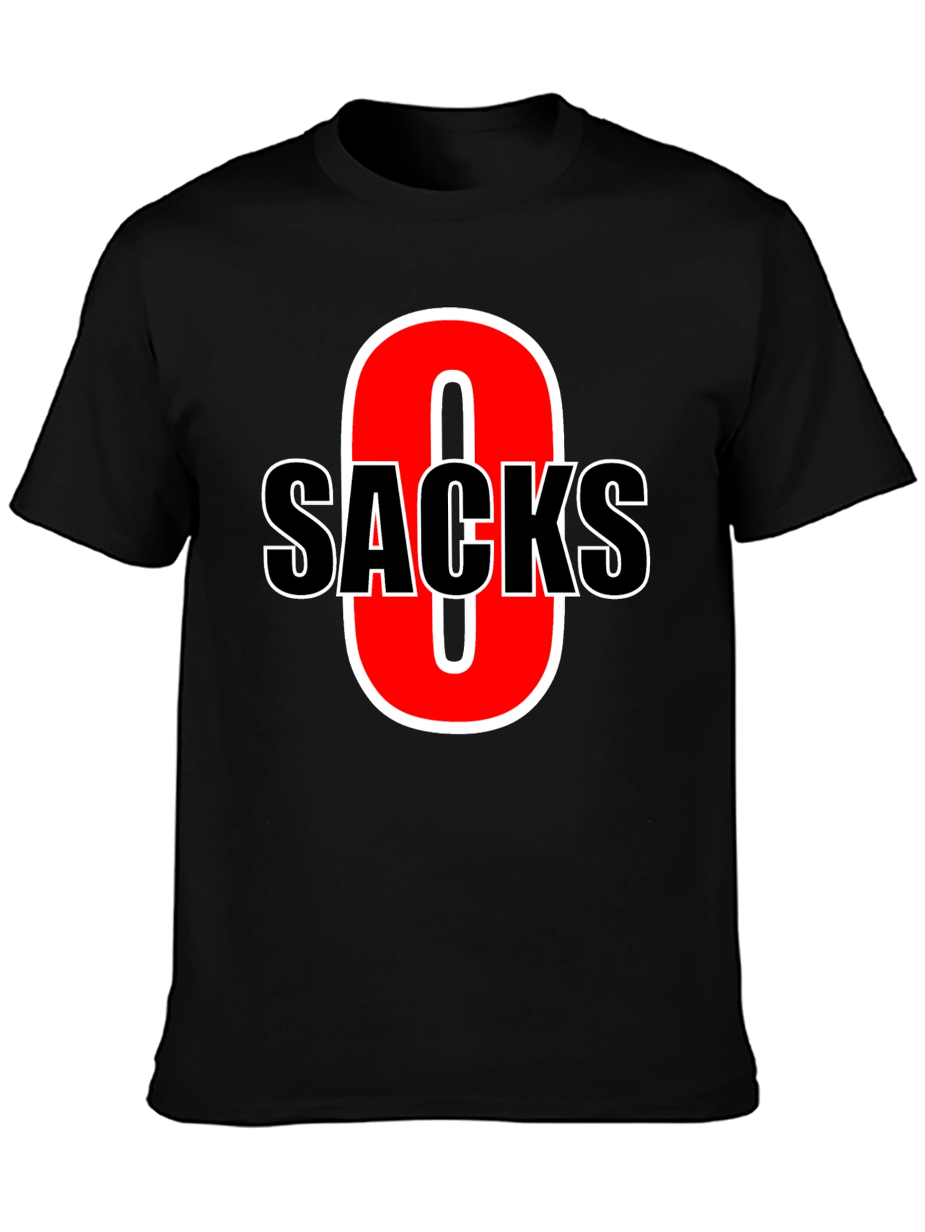 Funny Zero Sacks Football T-Shirt