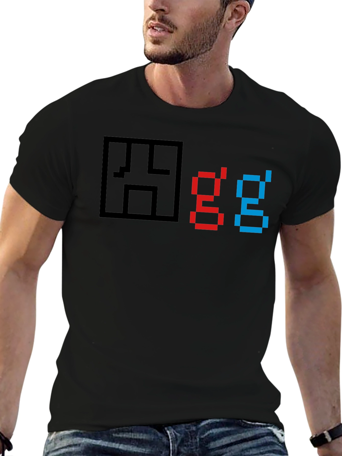 Pixel Art GG Graphic T-Shirt - Gamer Style Tee