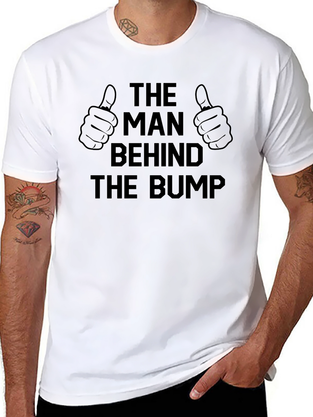 The Man Behind The Bump Graphic T-Shirt