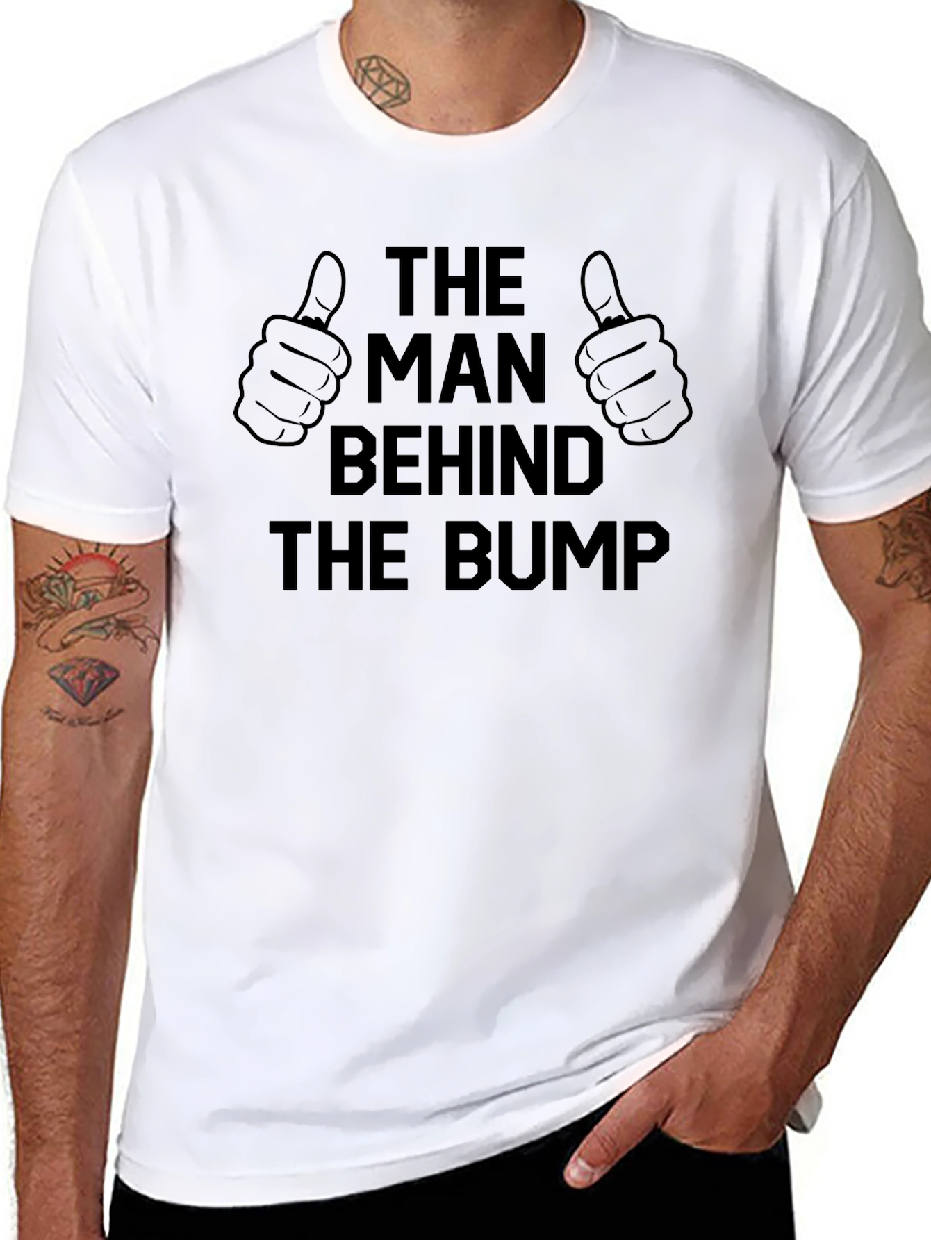 The Man Behind The Bump Graphic T-Shirt