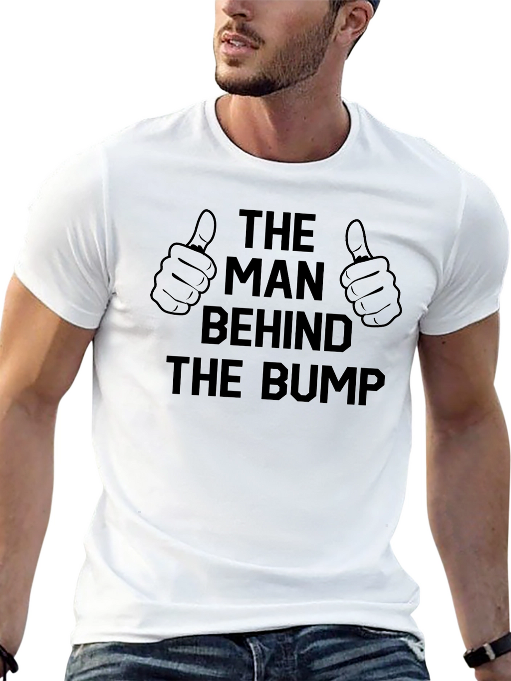 The Man Behind The Bump Graphic T-Shirt
