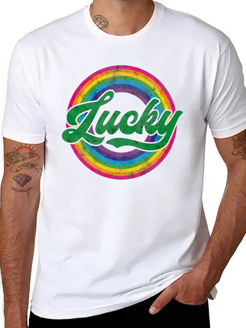 Lucky Rainbow Graphic Tee - St. Patricks Day Shirt