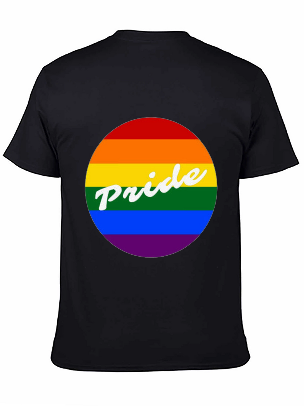 Pride Rainbow Graphic Tee - Unisex Black T-Shirt