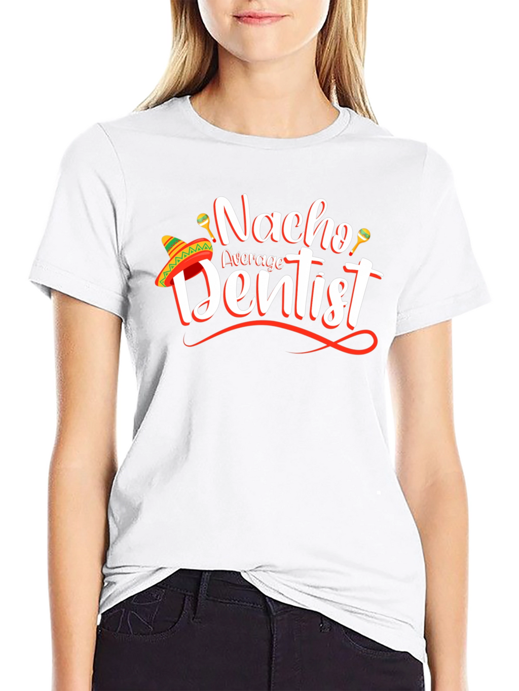 Nacho Average Dentist Graphic T-Shirt