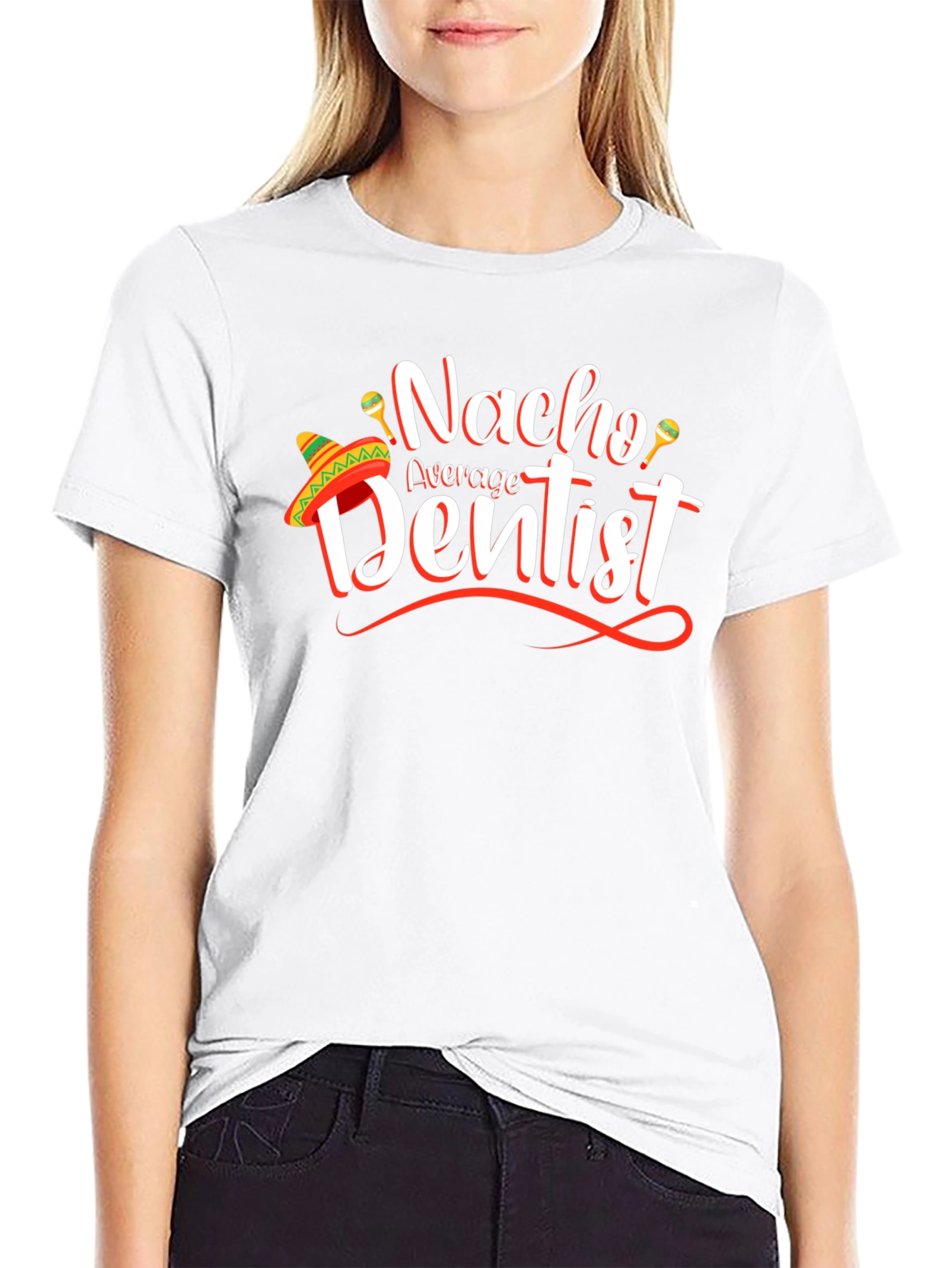Nacho Average Dentist Graphic T-Shirt