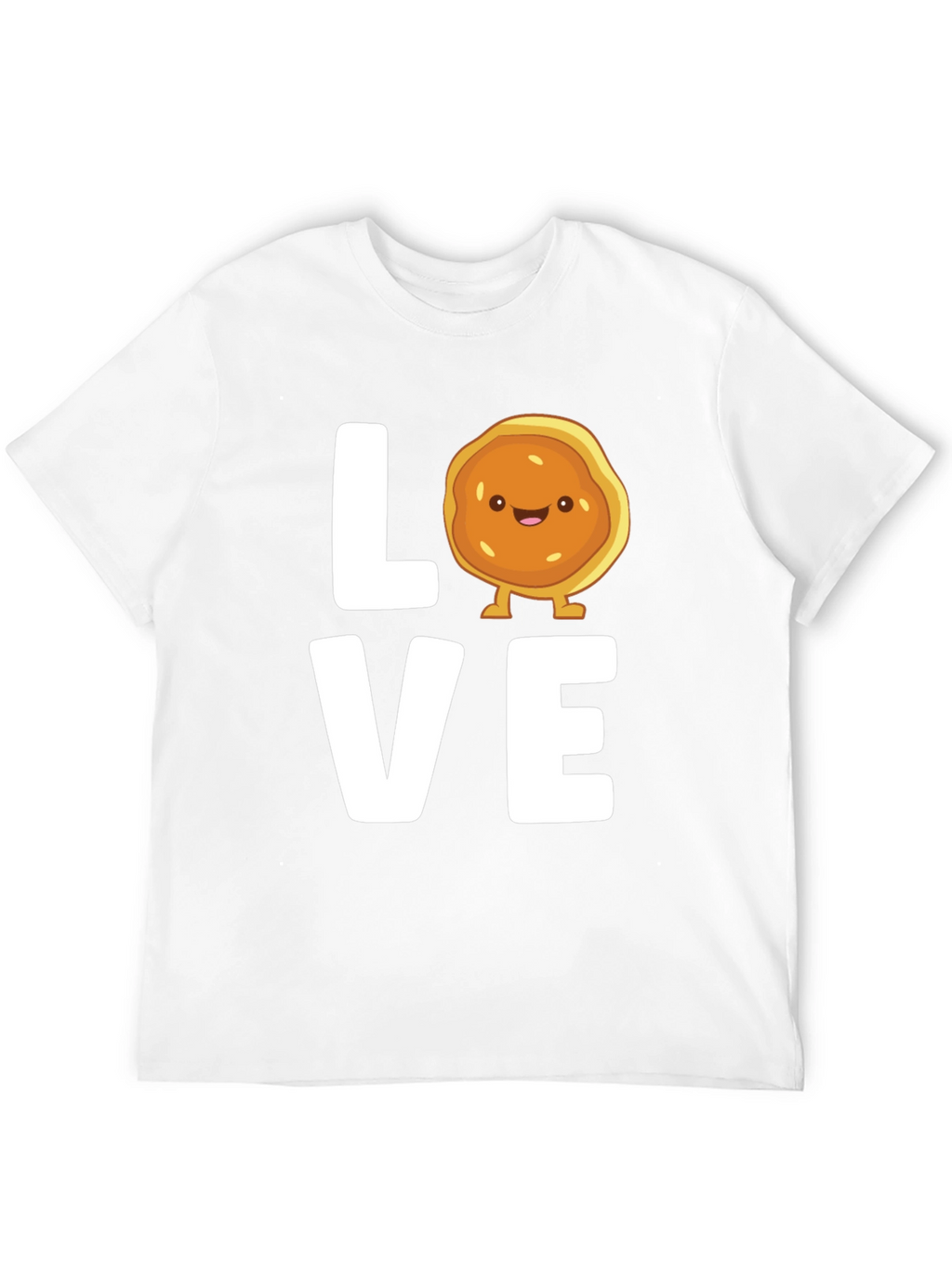 Love Pancake Graphic T-Shirt - Black