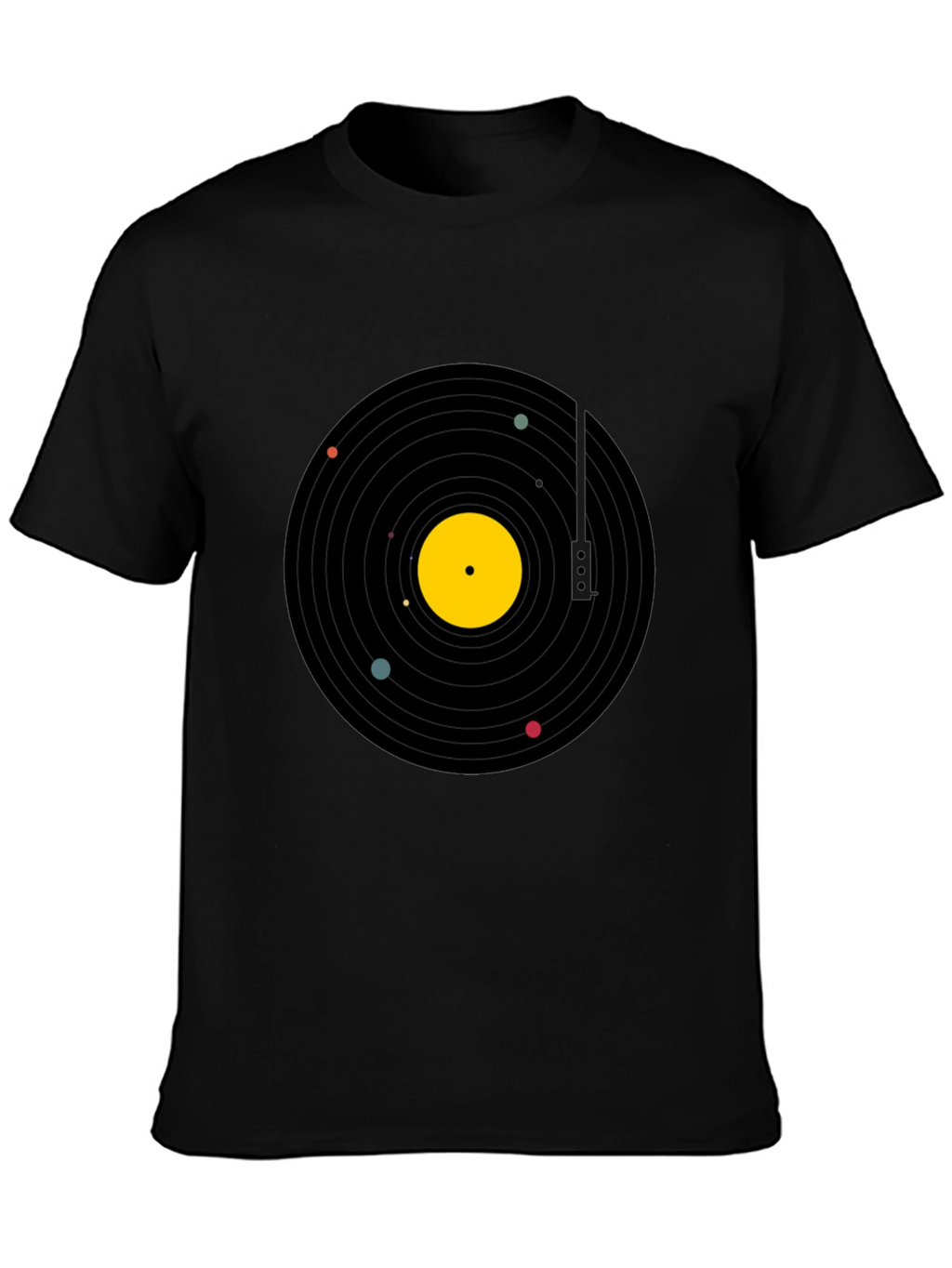 Planet Vinyl Record Graphic T-Shirt