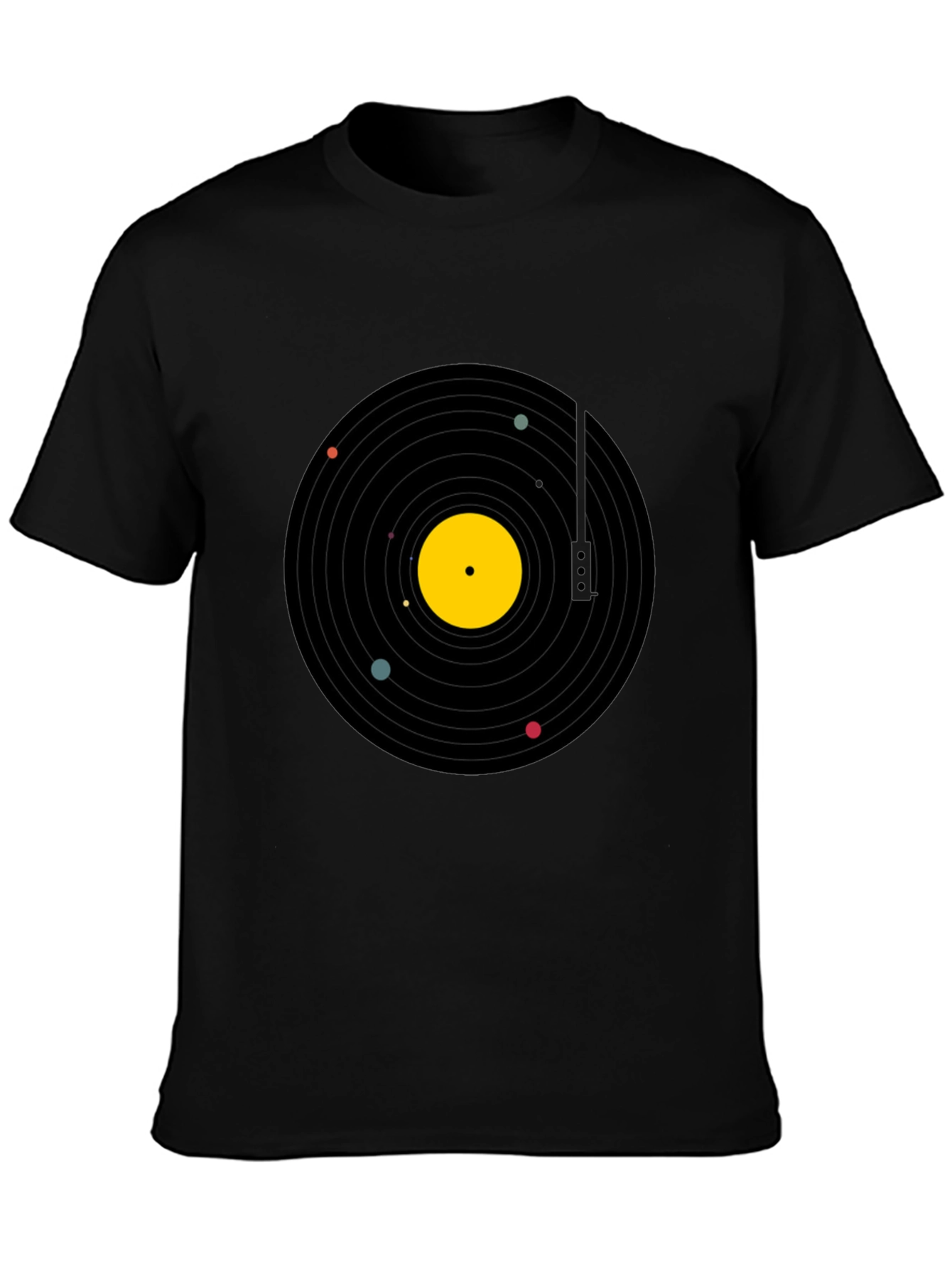Planet Vinyl Record Graphic T-Shirt