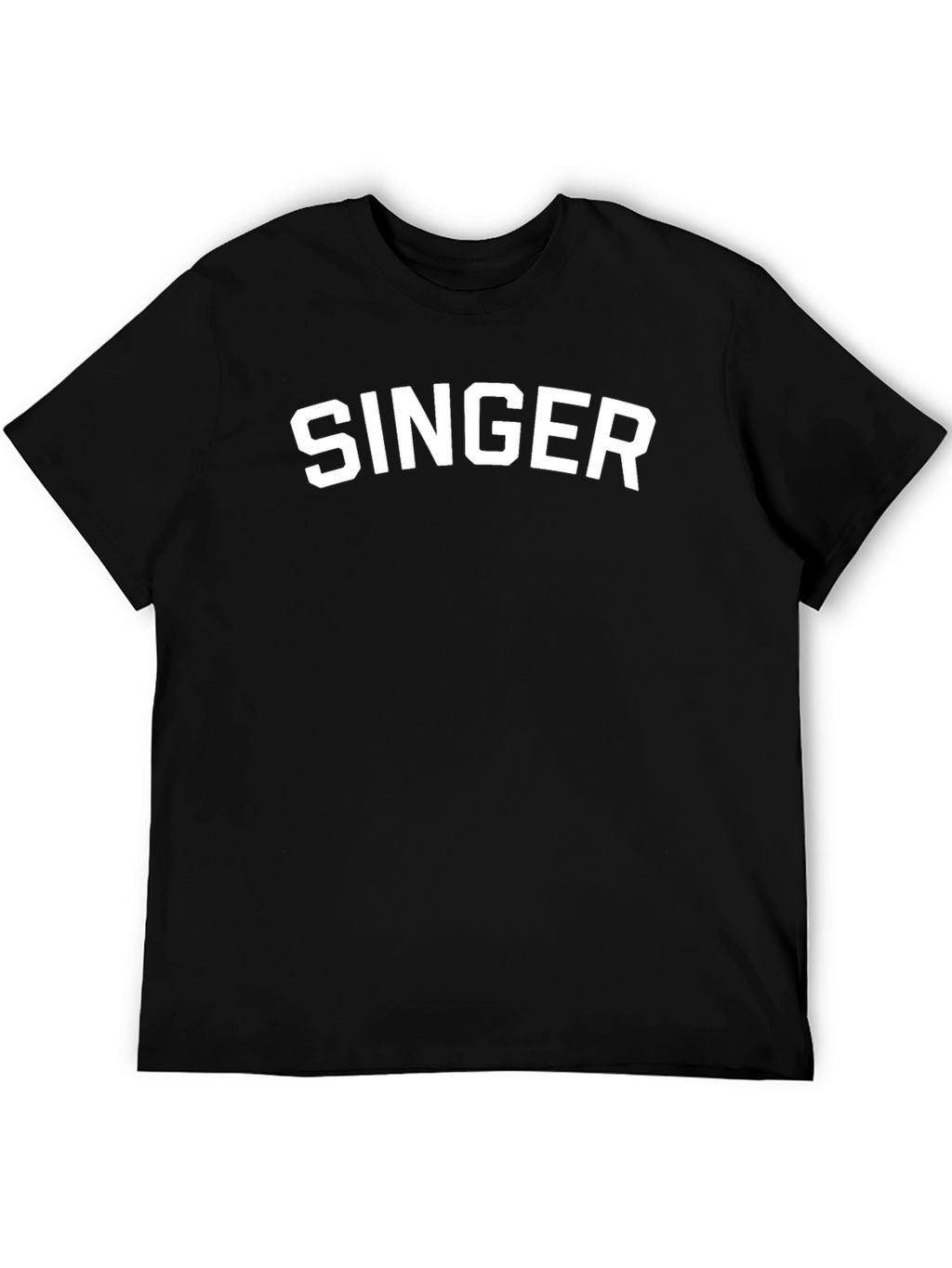SINGER Graphic Tee - Cool Black Cotton Comfort
