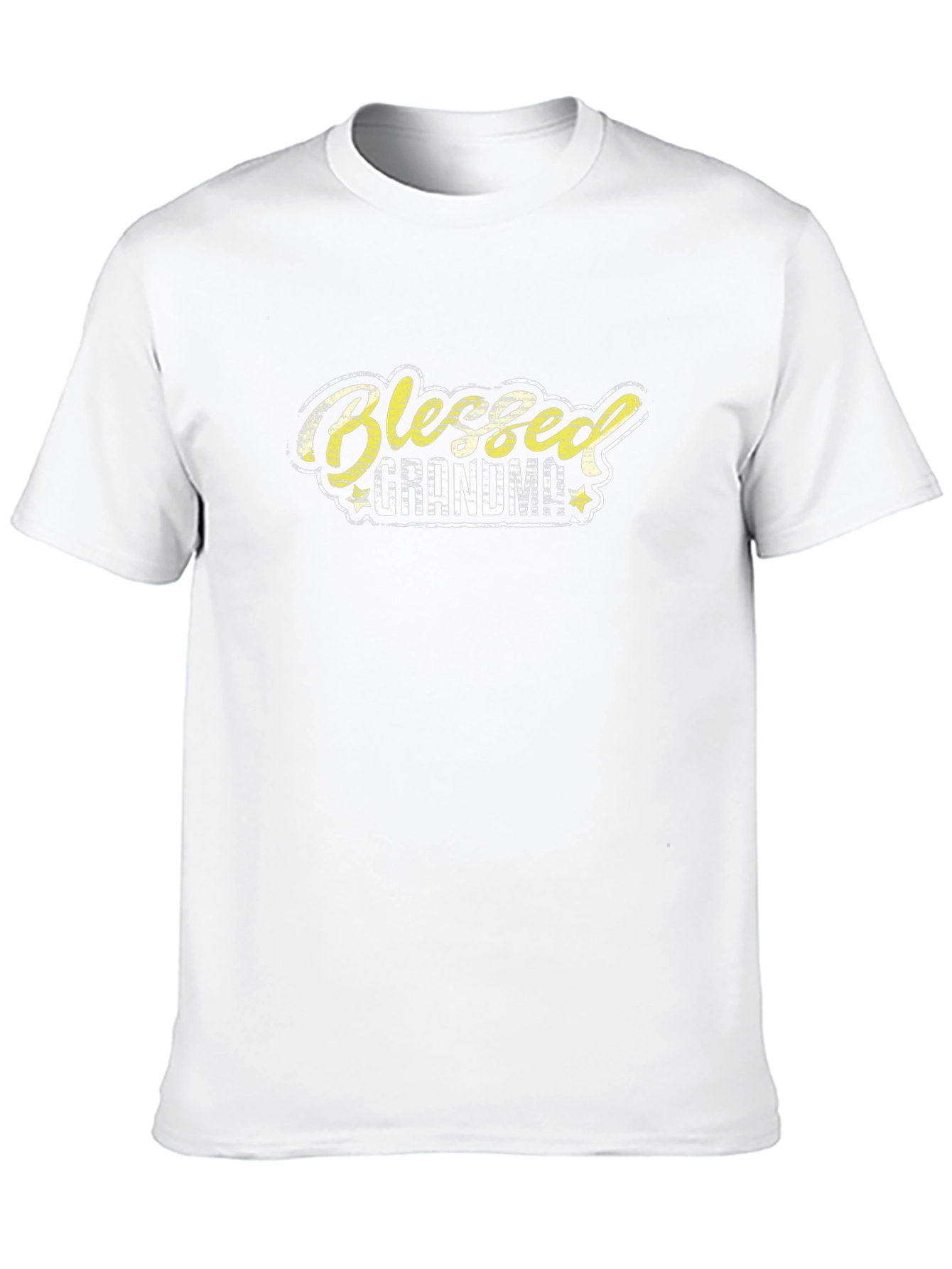 Blessed Grandma Graphic Tee - Black Cotton T-Shirt