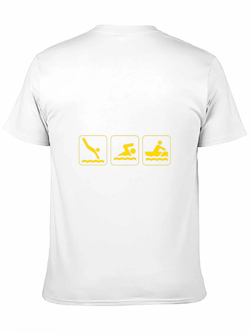 Swimming Triathlon Black T-Shirt