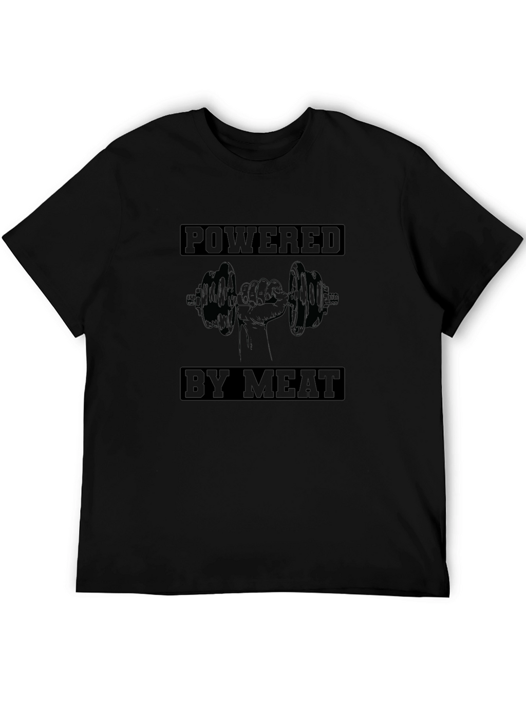 Powered By Meat T-Shirt - Gym & Fitness