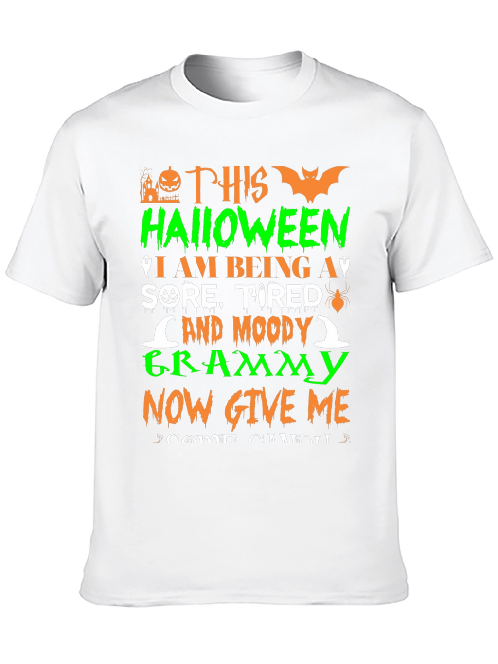 Halloween Sore Grammy Black T-Shirt