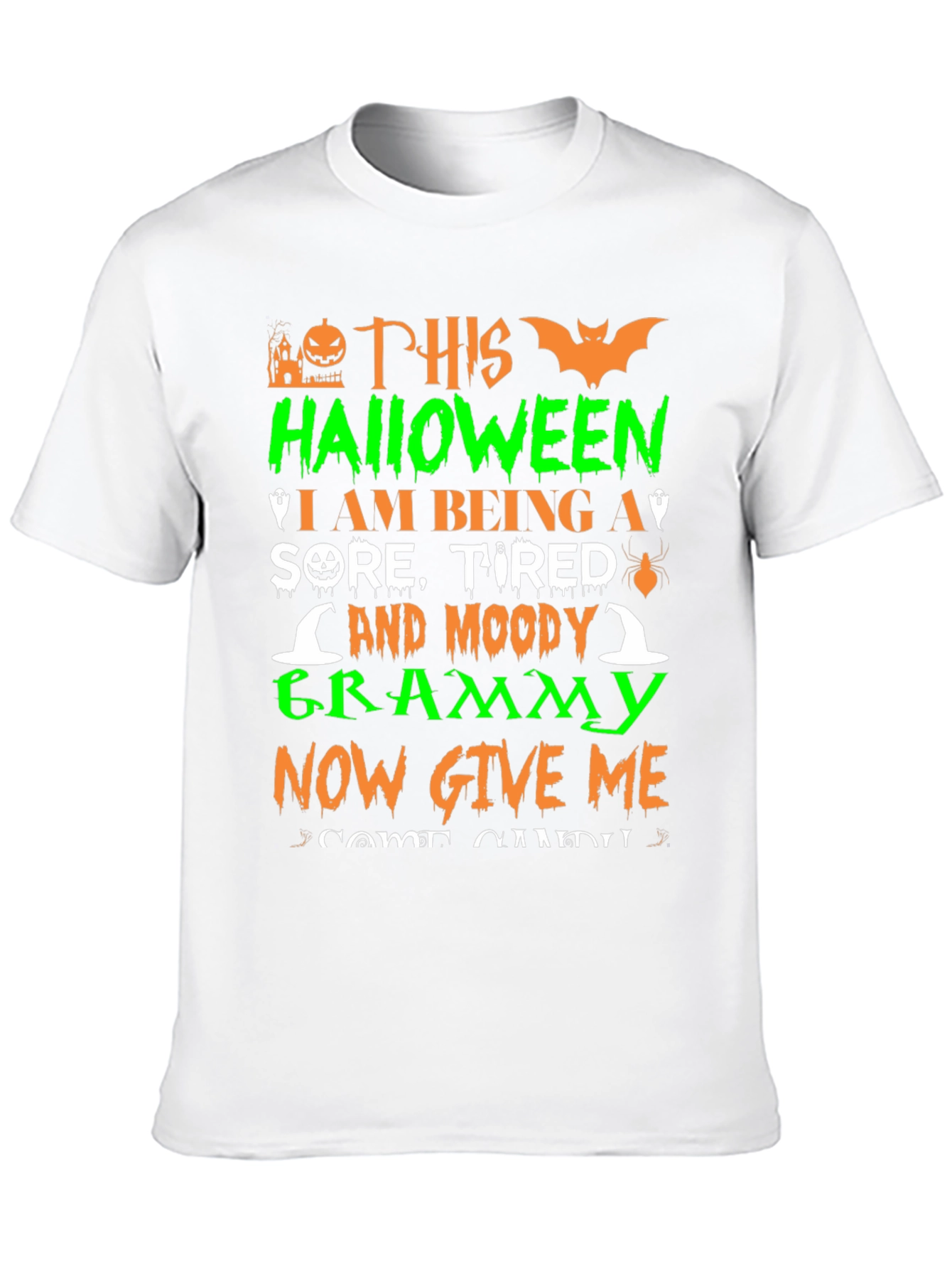 Halloween Sore Grammy Black T-Shirt