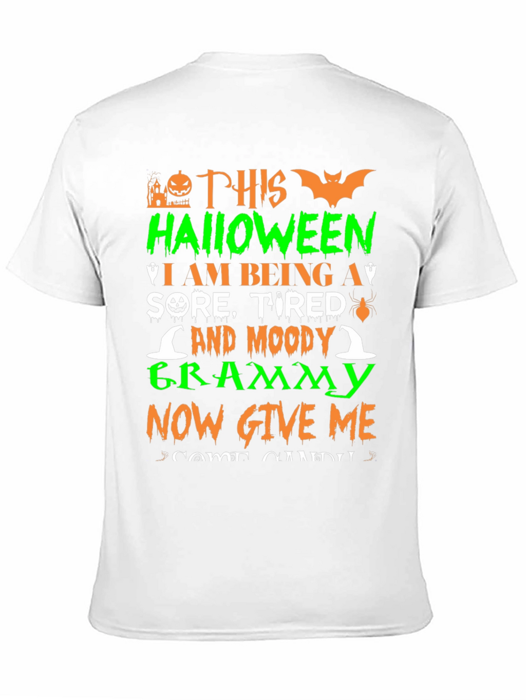 Halloween Sore Grammy Black T-Shirt