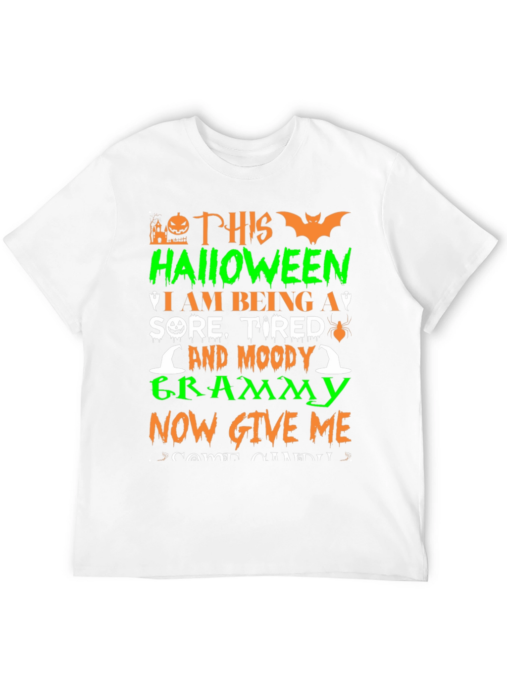 Halloween Sore Grammy Black T-Shirt