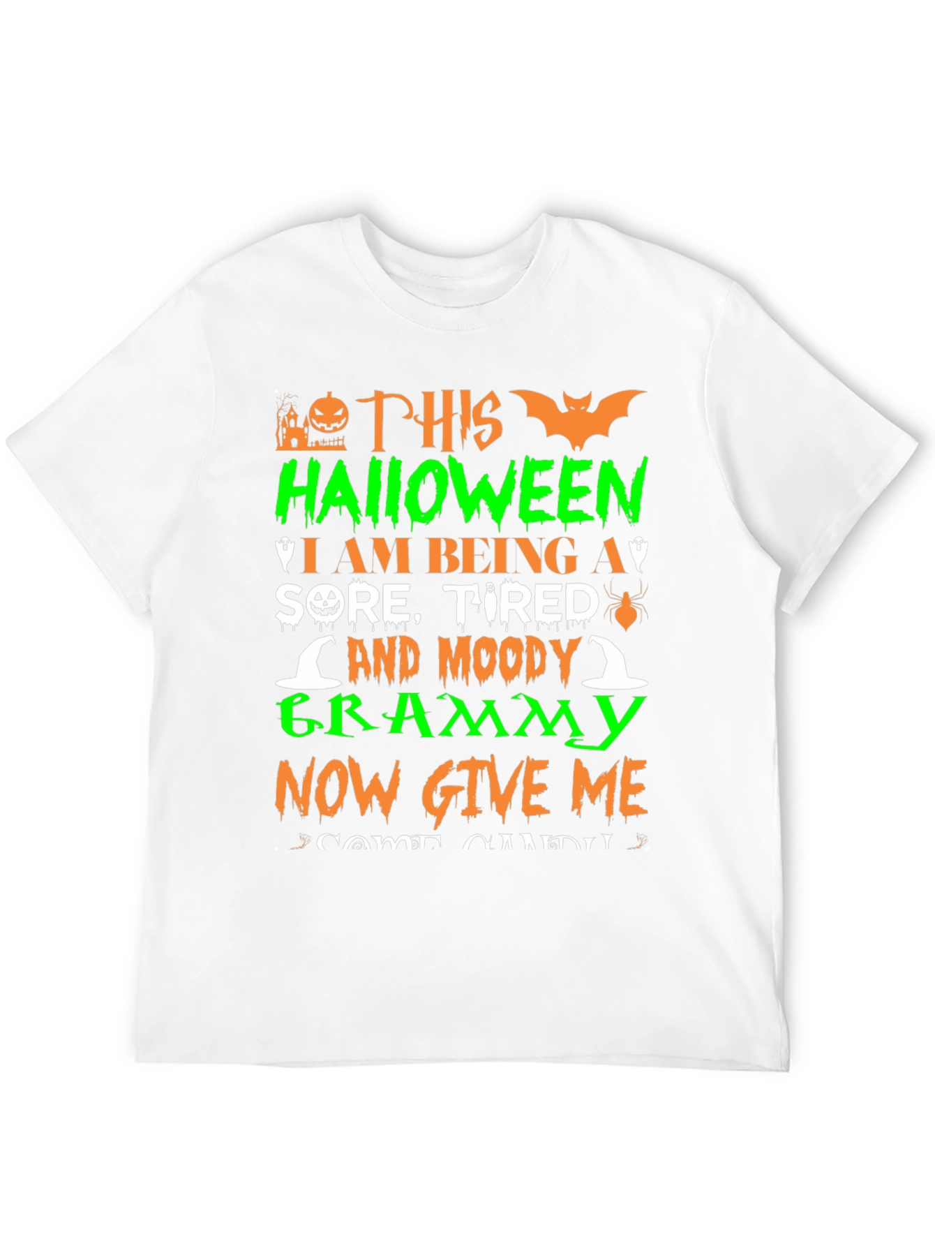 Halloween Sore Grammy Black T-Shirt