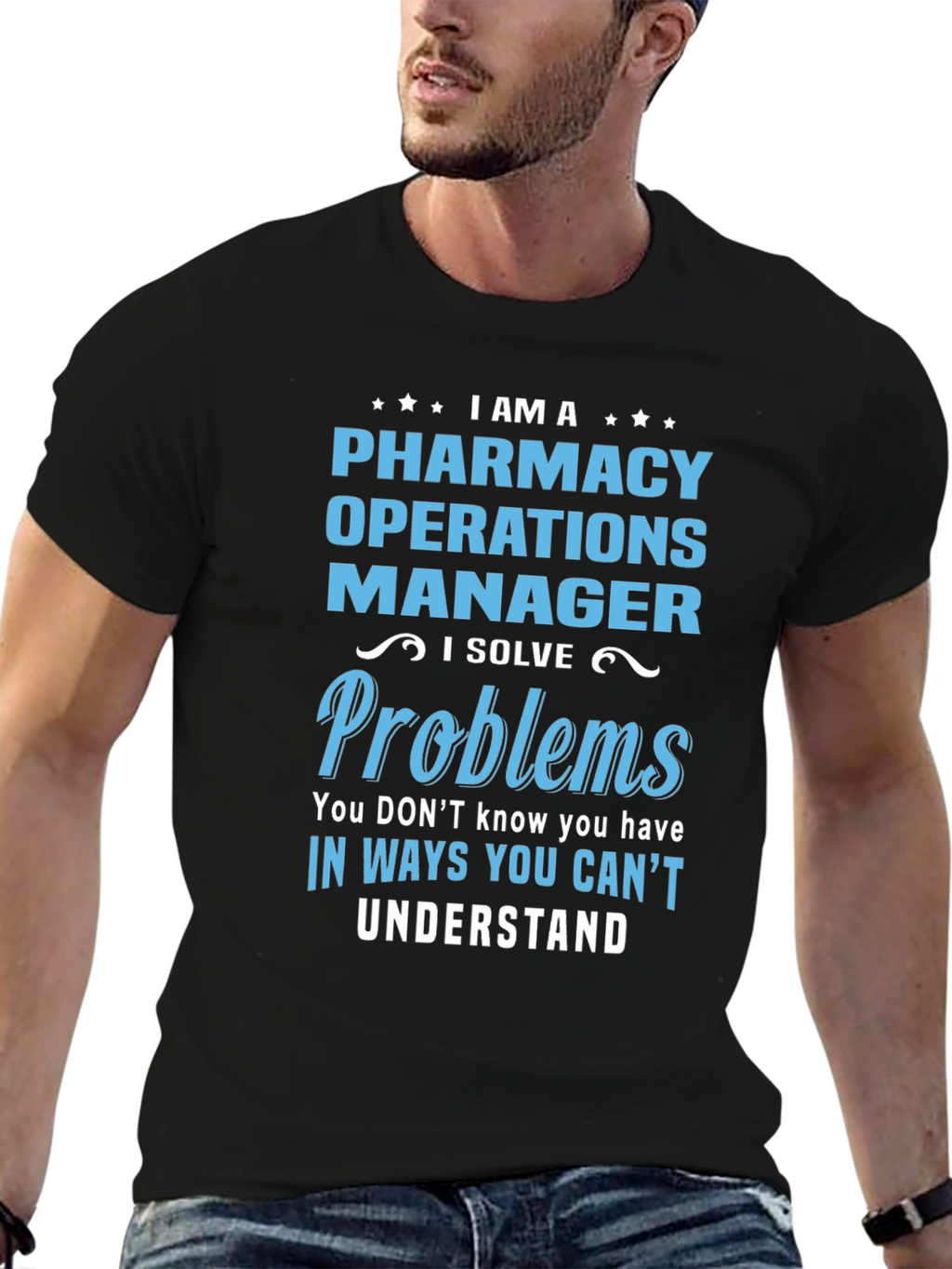 Pharmacy Operations Manager T-Shirt - Funny Job Title Tee