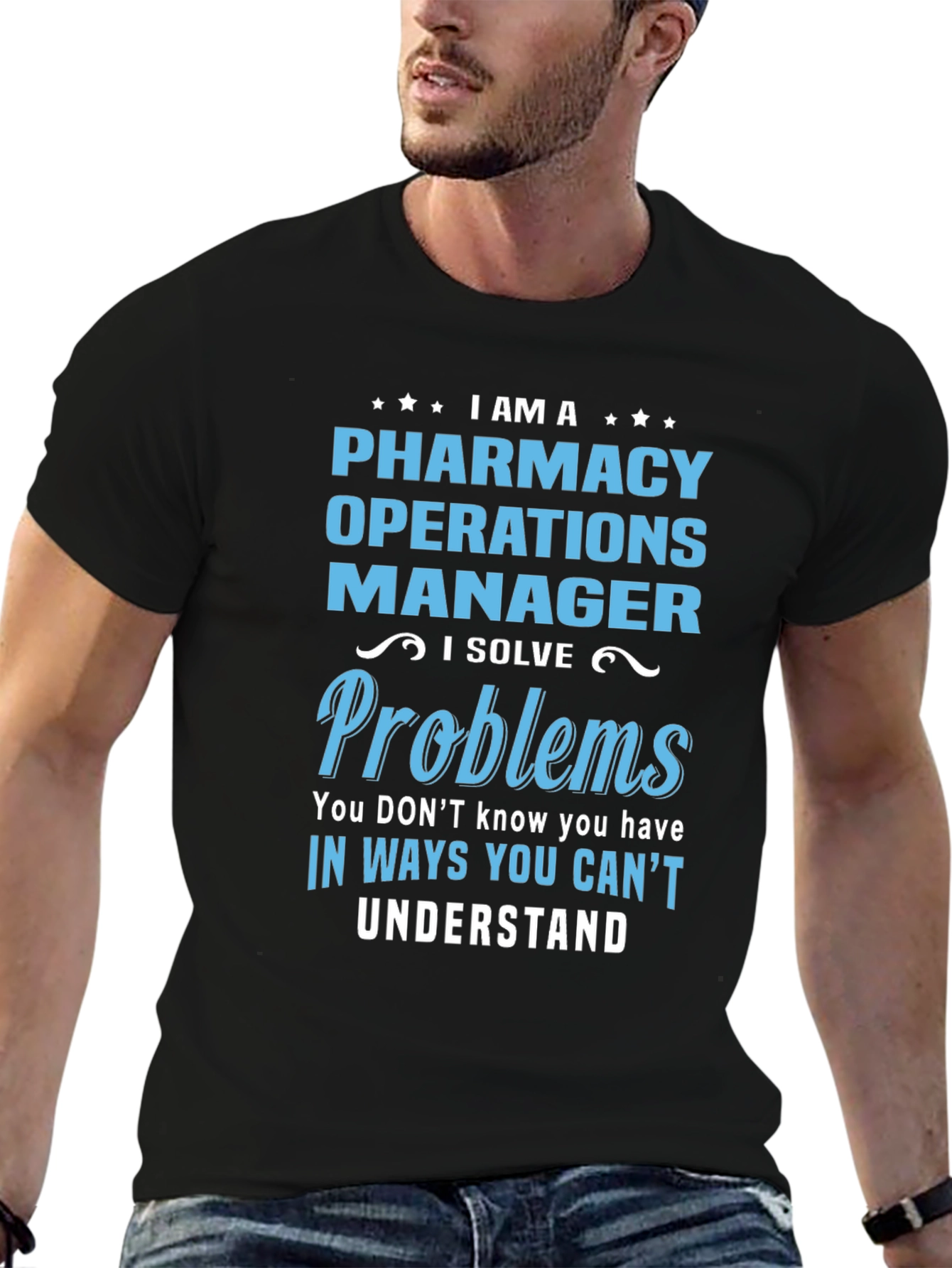 Pharmacy Operations Manager T-Shirt - Funny Job Title Tee