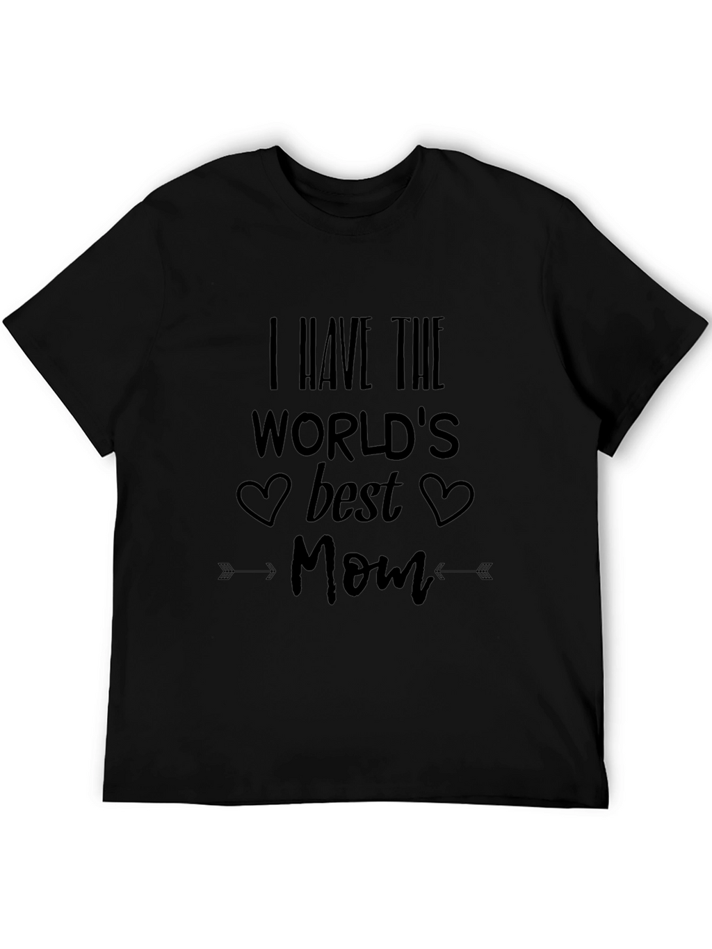 Best Mom Ever Graphic T-Shirt - Black