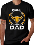 Bull Dad Graphic Tee - Stylish Fathers Day Apparel