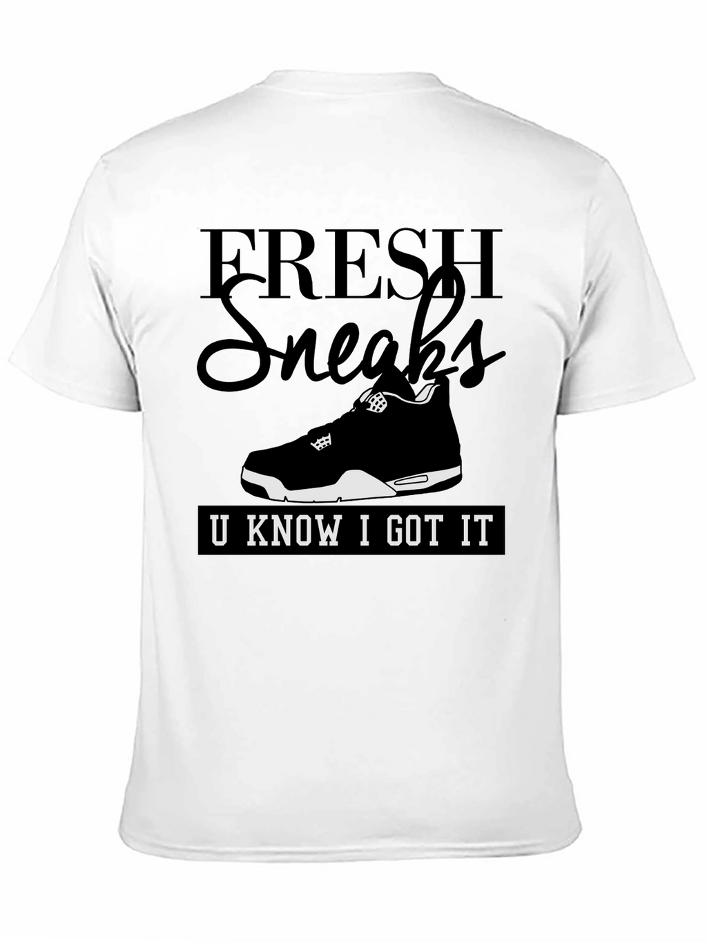 Fresh Sneaks Graphic Tee - Mens Black T-Shirt