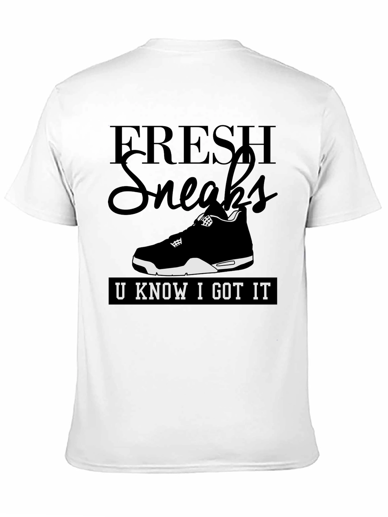 Fresh Sneaks Graphic Tee - Mens Black T-Shirt