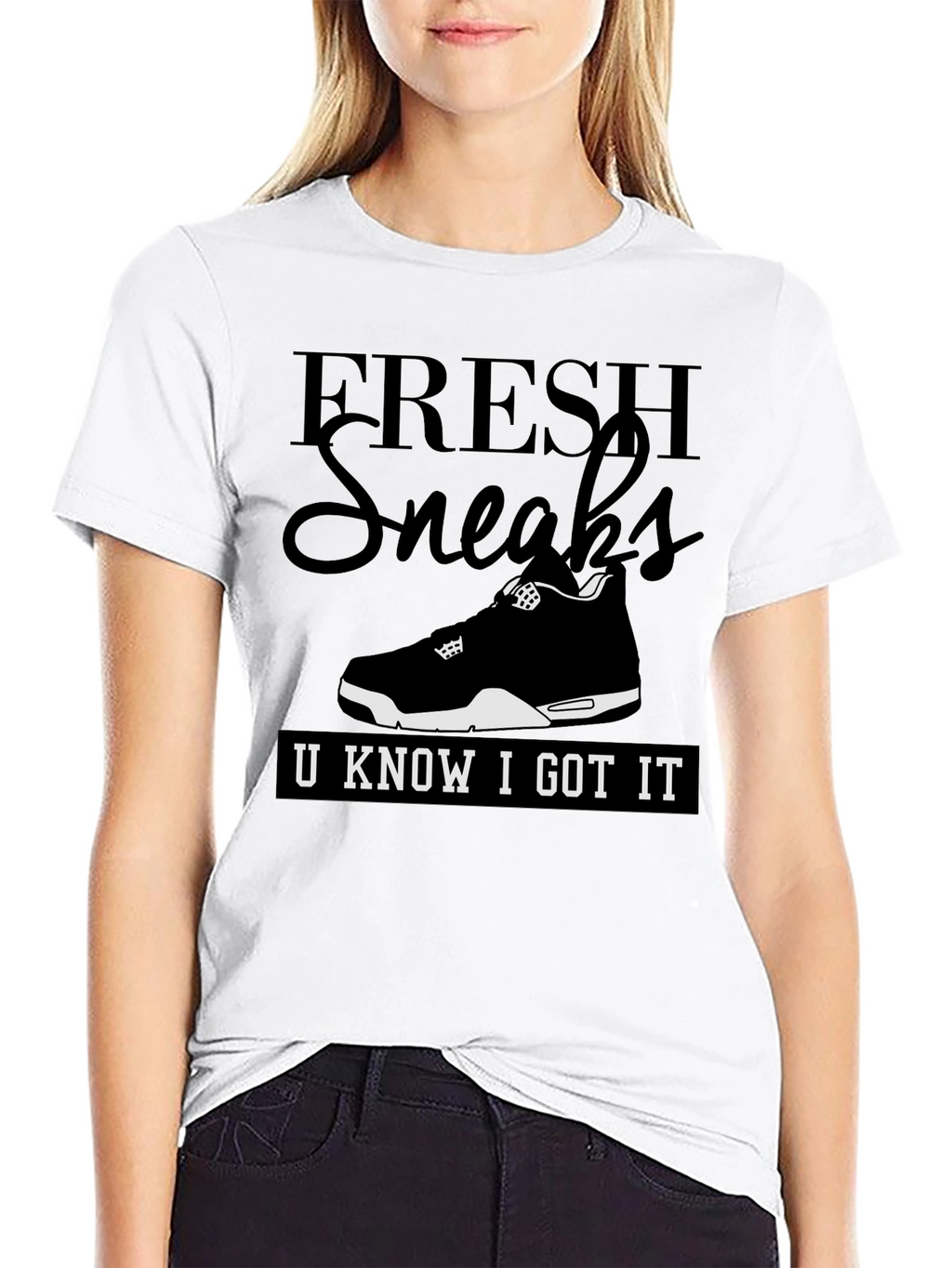 Fresh Sneaks Graphic Tee - Mens Black T-Shirt