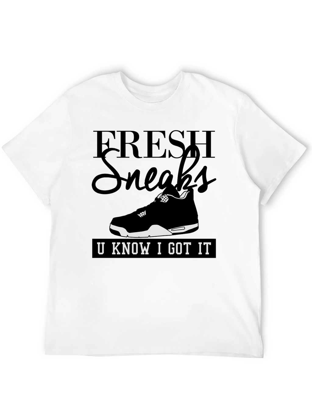 Fresh Sneaks Graphic Tee - Mens Black T-Shirt