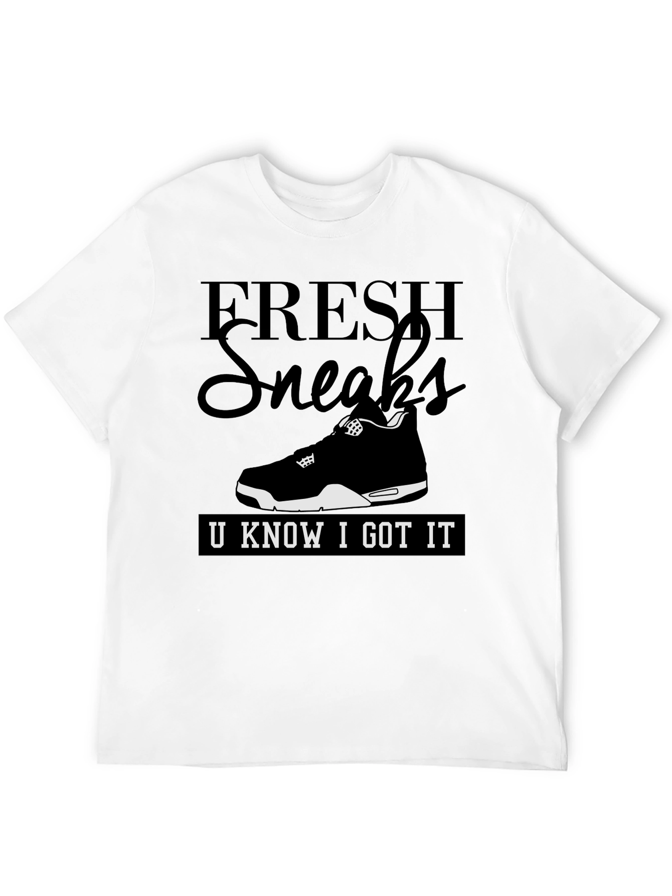 Fresh Sneaks Graphic Tee - Mens Black T-Shirt