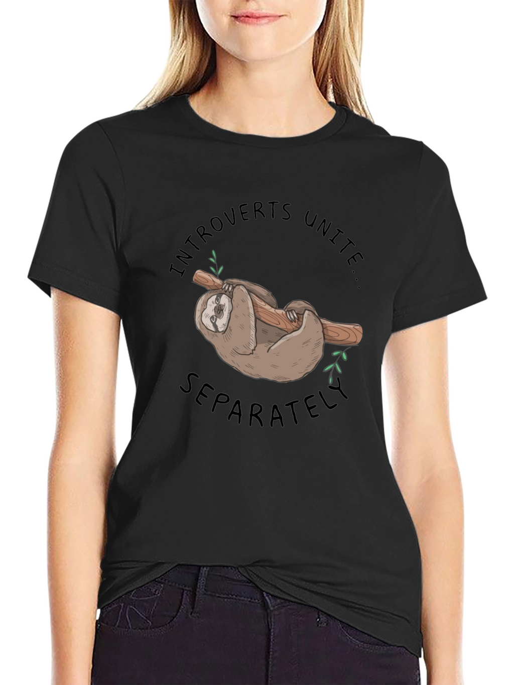 Introvert Unite Sloth Graphic Tee