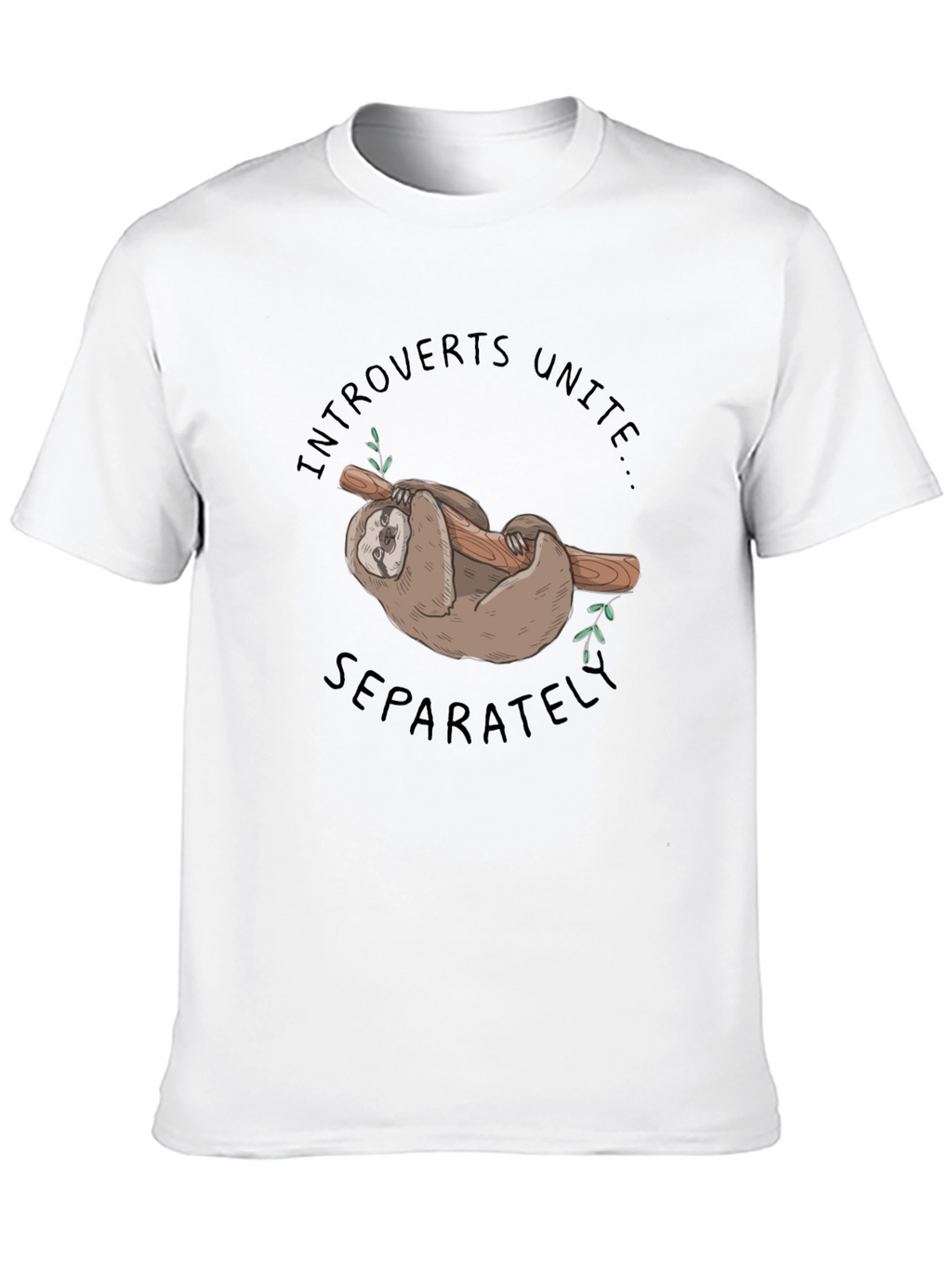 Introvert Unite Sloth Graphic Tee