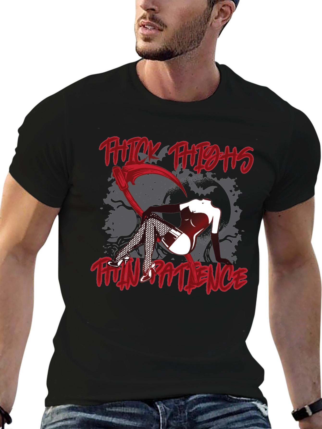 Thick Thighs Thin Patience Graphic Tee