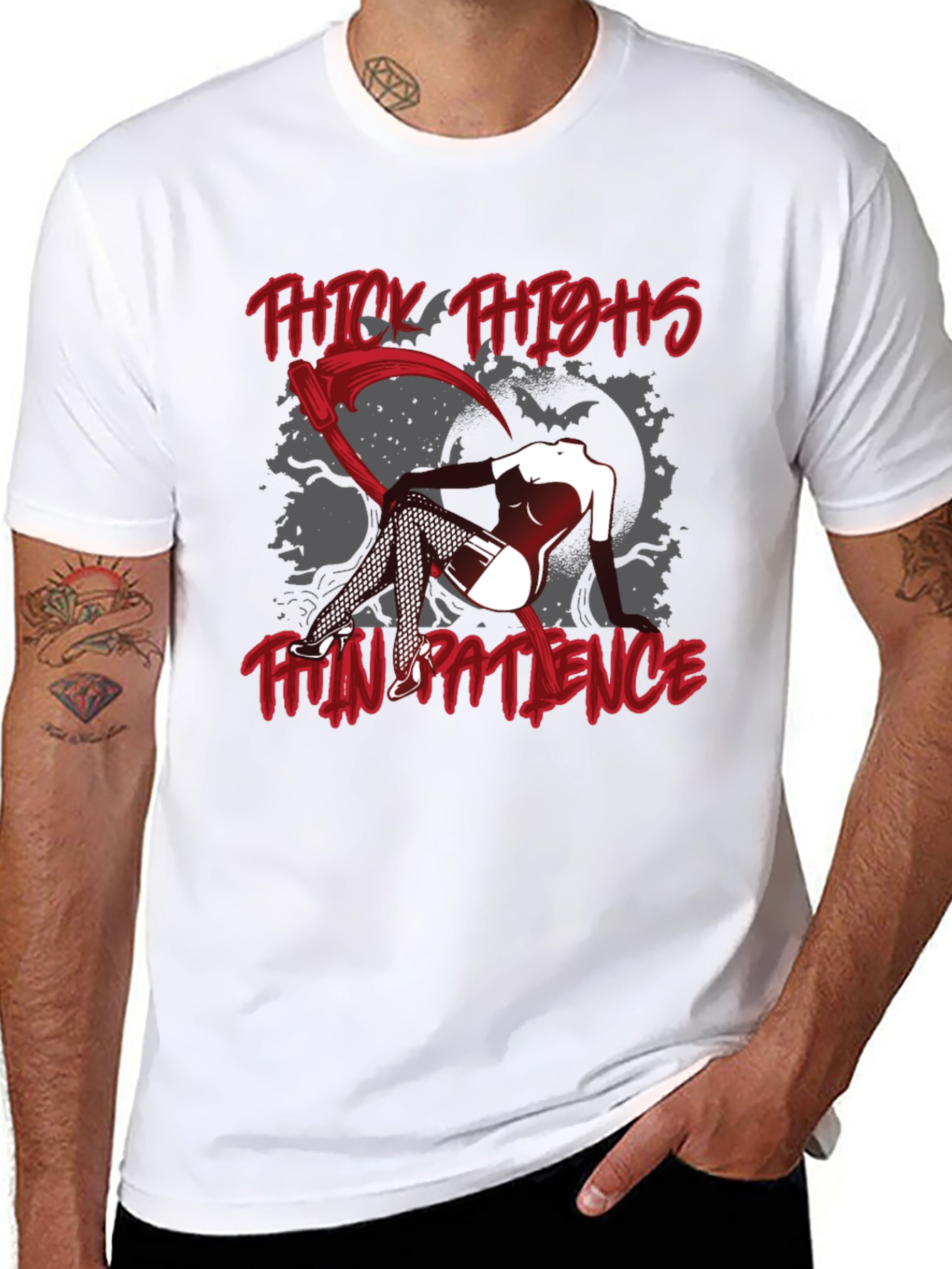 Thick Thighs Thin Patience Graphic Tee